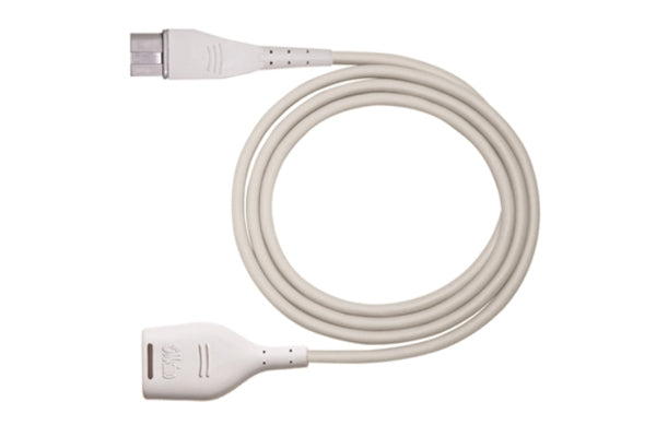 The image shows a Masimo RD SET SpO2 (pulse oximetry) adapter or patient cable, which is a medical device accessory.