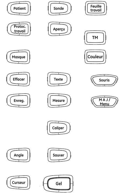 The image displays a sheet of labels or stamps with various Danish words and a part number