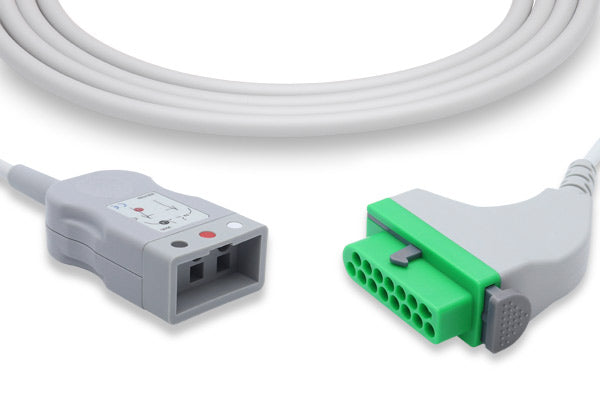 ECG trunk cable, which is used in medical settings to connect a patient to an electrocardiogram monitoring device