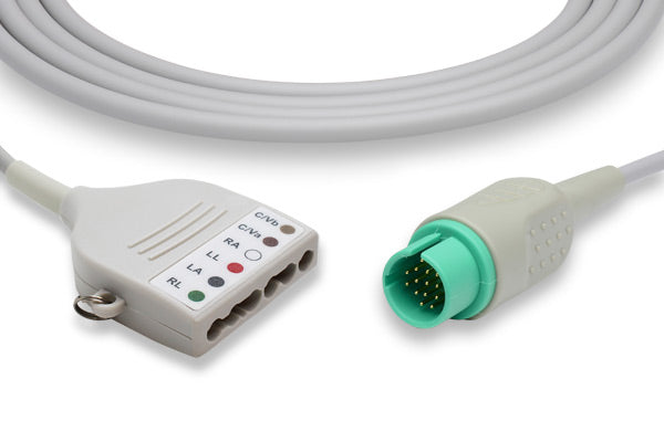 Spacelabs-compatible ECG trunk cable used for patient monitoring