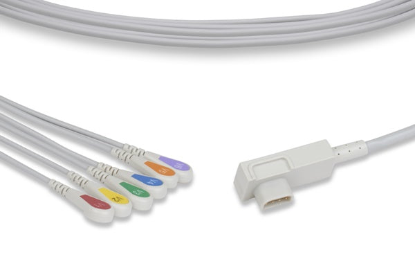 ECG trunk cable with lead wires used for electrocardiography.