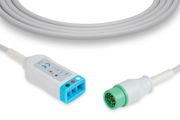 A medical-grade ECG trunk cable used to connect lead wires to a patient monitor