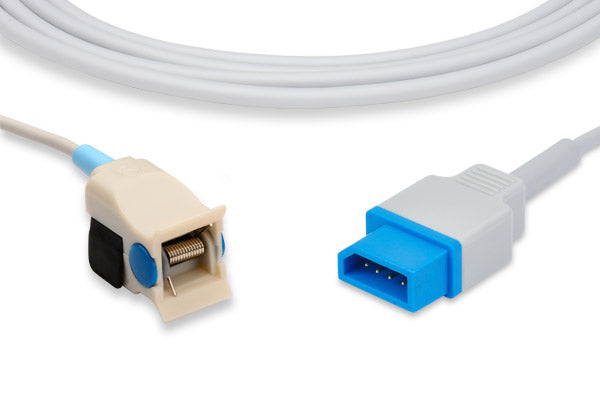 Reusable pediatric clip SpO2 sensor cable