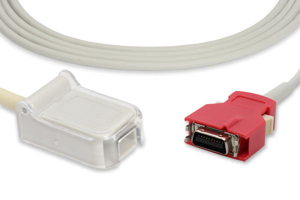 Masimo-compatible SpO2 adapter cable, used for connecting a pulse oximetry (SpO2) sensor to a patient monitor