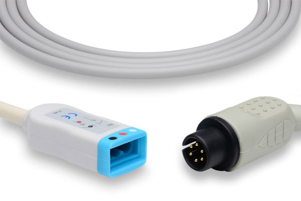 ECG (electrocardiogram) trunk cable, likely compatible with medical monitors from brands such as Mindray or Philips