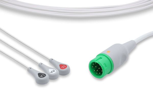 3-lead direct-connect ECG cable.