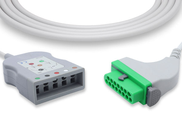ECG trunk cable, which is used in patient monitoring for electrocardiography.