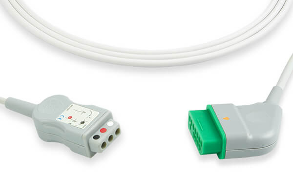 ECG trunk cable, a medical monitoring accessory used in hospitals and clinics.