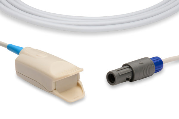Adult clip-type SpO2 sensor, a medical device used to measure blood oxygen saturation and pulse rate