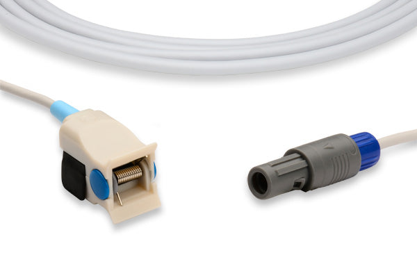 Compatible pediatric clip SpO2 (oxygen saturation) sensor