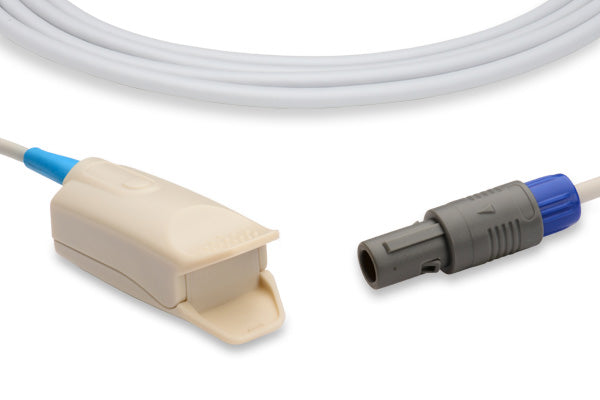 Adult clip-type SpO2 sensor, a medical device used to measure blood oxygen saturation and pulse rate