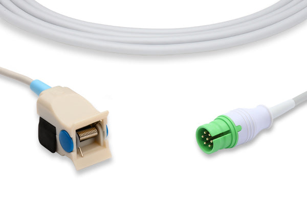 Compatible pediatric clip-type direct-connect SpO2 sensor
