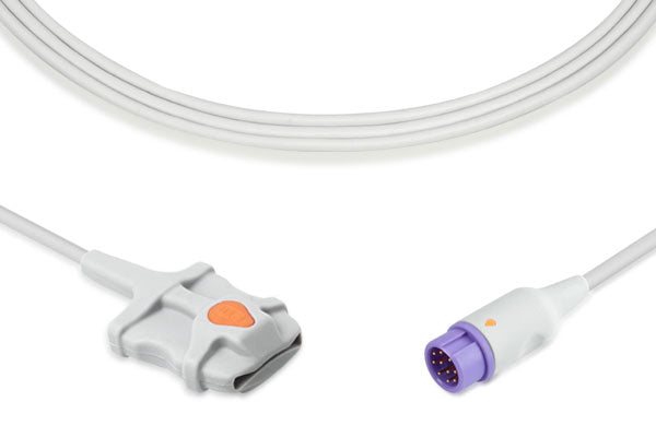 Reusable direct-connect SpO2 sensor or adapter cable for patient monitoring