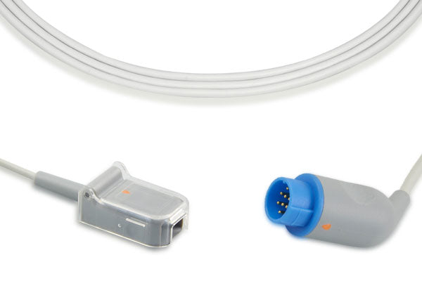 Reusable adult clip SpO2 sensor. SpO2 sensors are used in pulse oximetry to measure the oxygen saturation level in the blood.