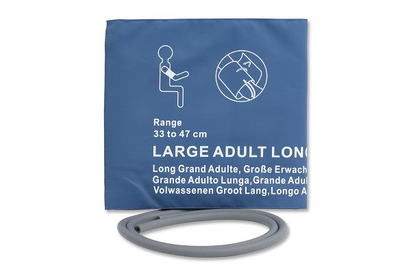 Reusable NIBP (Non-Invasive Blood Pressure) cuff, designed for large adult patients.
