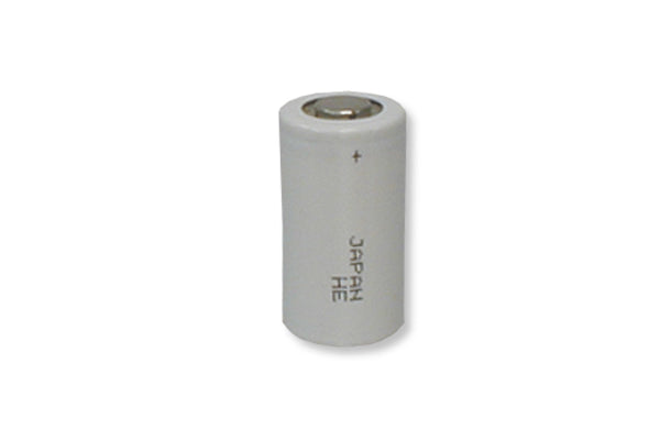 This is an R&D Batteries Inc. model 5853 Nickel Cadmium (NiCd) rechargeable battery cell.