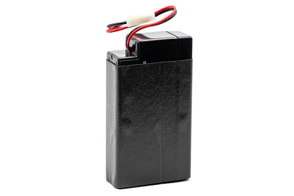 Sealed lead acid (SLA) rechargeable battery.