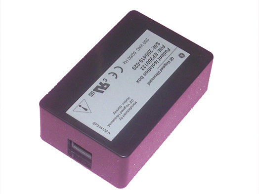 This is a GE Vingmed Ultrasound patient isolation box (P/N EP200132).