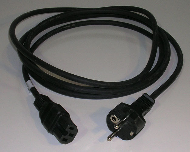 This is an Australian/New Zealand AS/NZS 3112 3-prong male plug to IEC C13 female power cord