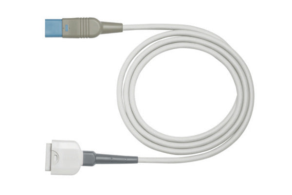 Masimo LNC MP10 SpO₂ adapter cable shown coiled with attached connector ends for Masimo monitoring systems.