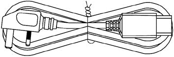 This is an electrical power cord.
