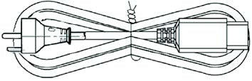 This is an electrical power cord.