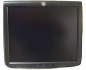 This is a GE 19-inch LCD monitor, commonly used with the GE Vivid E9 or LOGIQ E9 ultrasound systems