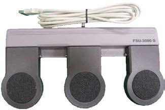 This is a GE FSU-3000G USB footswitch for medical ultrasound systems