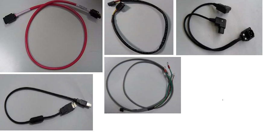 These are electronic brake pad wear sensors and associated wiring harnesses for vehicles such as the Audi Q7, VW Touareg, and Porsche Cayenne.