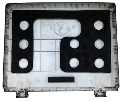 The image displays a custom-fit, non-stick gas stove top protector