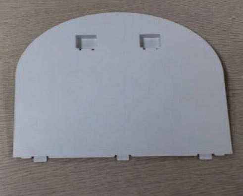 This is a universal plastic wall mount bracket or cover for a CCTV security dome camera