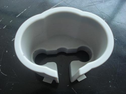 This is a single 4-position polystyrene stackable planting pot