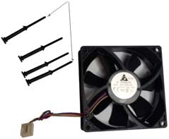 This is a Delta Electronics DC brushless cooling fan, typically used in computers or industrial applications