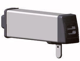 This appears to be an external lithium-ion battery pack for an electric bike or scooter