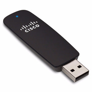 This is a Cisco Linksys AE1200 or AE2500 Wireless-N USB Adapter