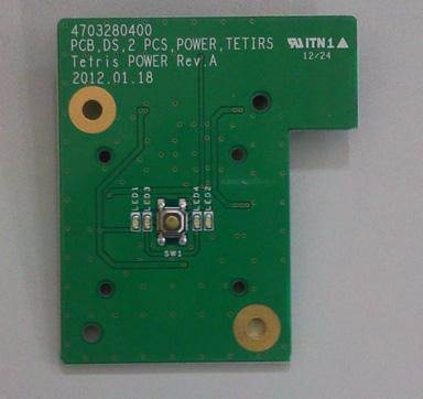 This is an original replacement power button PCB board for an Xbox 360 E console