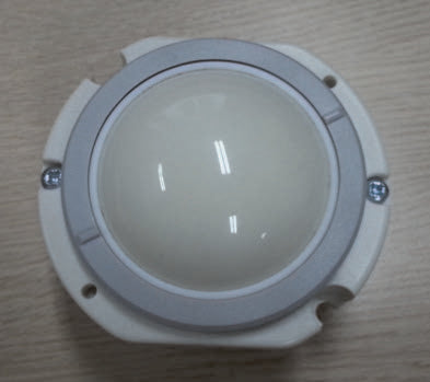 This is likely an industrial or medical panel-mount trackball.