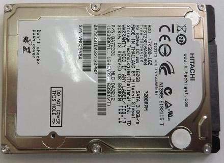 This is a Hitachi HTS725016A9A364 hard disk drive