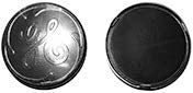 This appears to be a U2 Wheels chrome snap-in wheel center cap, specifically the CDW29502-CAP or C-051 model