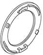 This is an Orbit 4R058X 4" Octagon Box Steel Cover, 5/8" Raised, Open