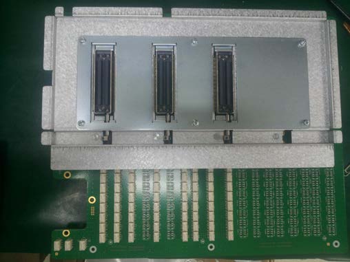 The image shows a GE Ultrasound Tetris PIR II Assy, which is a probe connector/transducer board for an ultrasound machine