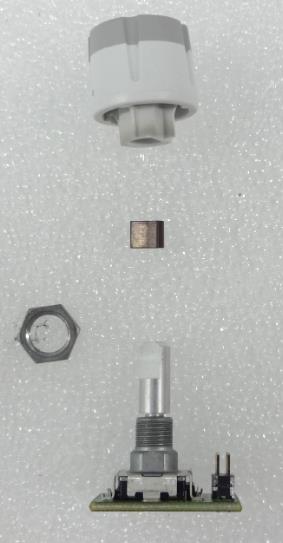 This is a Lorlin CK series rotary switch, shown disassembled into its main components