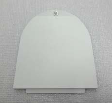 This is a blank headband and hair-bow display card