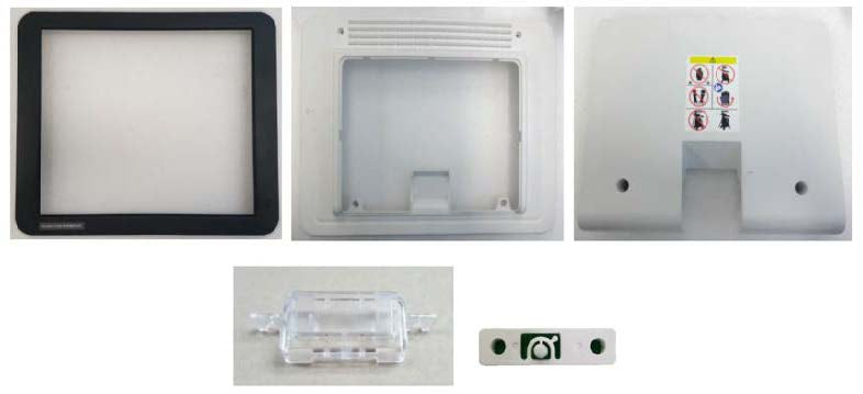 This appears to be components of an Elan Multifunction Home Automation System Touch Screen TS2