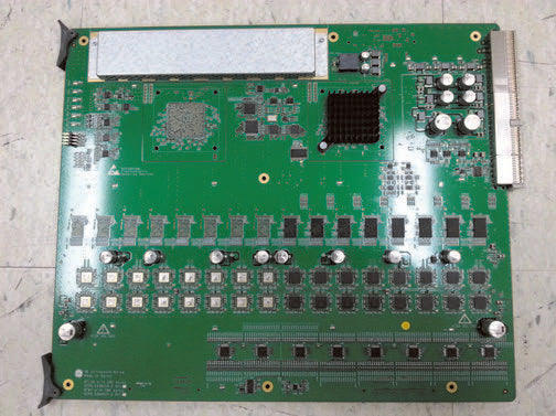 This is a GE Healthcare Voluson S6/S8/P8 beamformer BF64 printed circuit board (PCB).