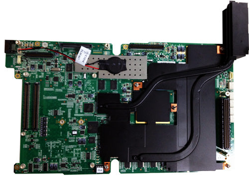 This is a GE LOGIQ e Main PWA (Printed Wire Assembly) and Heatpipe Kit, a component for a portable ultrasound system