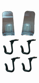 These are slatwall hooks for garage or retail storage systems