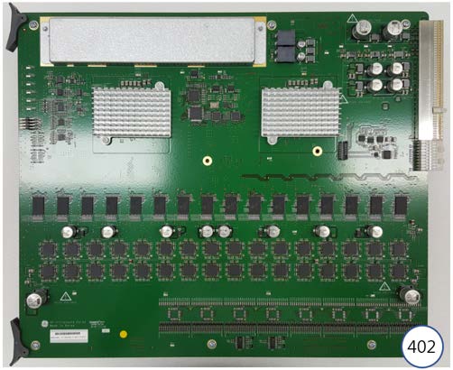 This is a GE Healthcare BF64D beamformer printed circuit board (PCB).