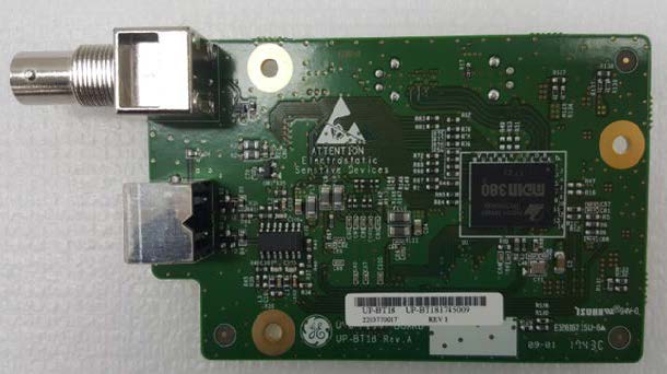 This is likely a used RFID-reader module with a power amplifier and connectors