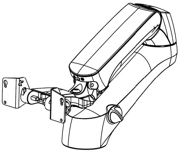 This appears to be a GCX Variable Height Arm with a monitor/display mount (VHM-P).